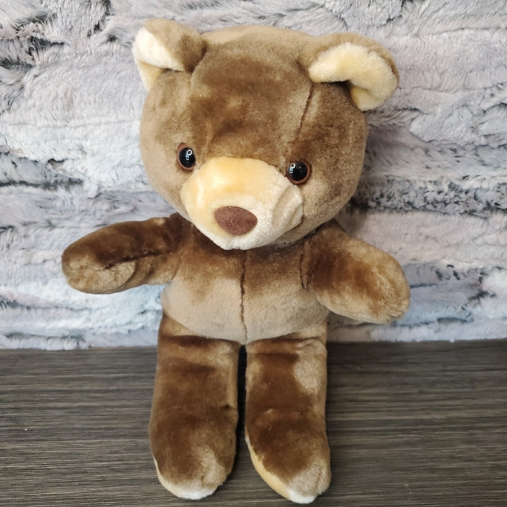 Vintage Animal Fair Brown Teddy Bear Plush Stuffed Animal 12" CLEAN